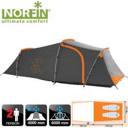 Двухместная палатка Norfin Otra 2 Alu